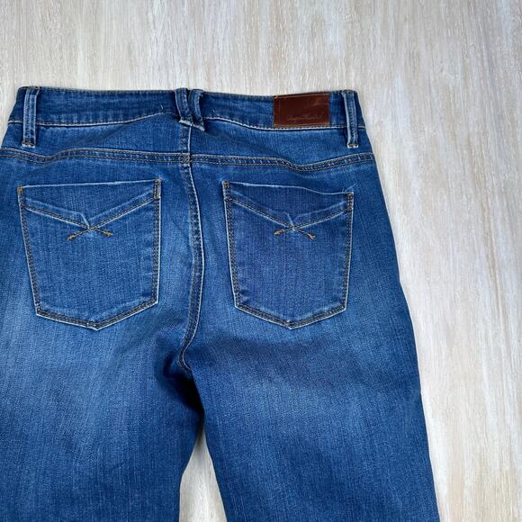Unpublished Mid Rise Bootcut Raw Ankle 70's Retro Boho Casual Denim Jeans 26 - Picture 7 of 15